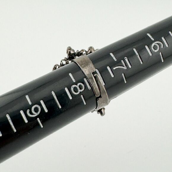 Vintage Purple Pink Crystal Rhinestone Cluster Starburst Fashion Ring Adjustable - Picture 8 of 8